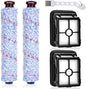 2 Pack 1868 Multi-Surface Brush Roll + 2 Pack 1866 Vacuum Filter, Replacement by Rebirthcare