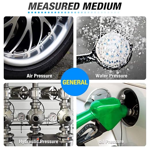 MEANLIN MEASURE 1/4" NPT 0-60Psi Swimming Pool Water Pressure Gauge 2" FACE DIAL - Image 7