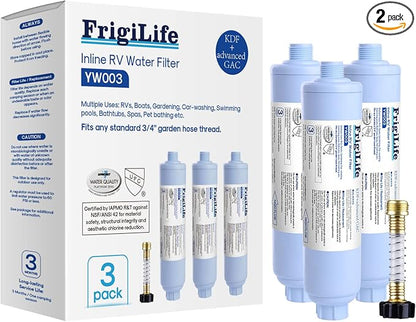 RV Water Filter, NSF/ANSI 42, for RVs Marines, for Drinking, and Spa, Bad Taste by FrigiLife