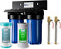 iSpring WGB21BM+AHPF12MNPT16X2 2-Stage Whole House Water Filtration System w/ by iSpring