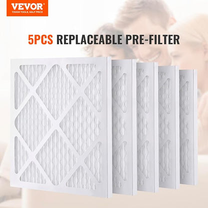 VEVOR Protective Pre Filters, 5 Pack, 15.75'' x 15.75'' Air Filter Replacement - Image 2