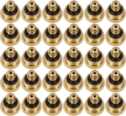 KUWAN 0.016" Orifice Thread UNC 10/24 Brass Misting Nozzles Low Pressure by KUWAN
