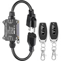 AC110V Remote Control Power Switch,Waterproof Wireless Light Switch,165 Feet Long,AC110V/120V/250V/20A RF Module Relay,Outdoor Weatherproof Smart Socket,Electrical Equipment