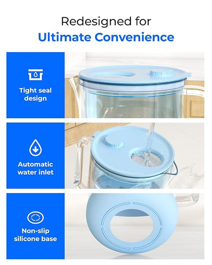Waterdrop Large Glass Alkaline Water Filter Pitcher - Image 9