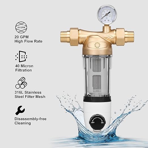 Airthereal Spin Down Water Sediment Filter, Pre-Filtration System - Image 2