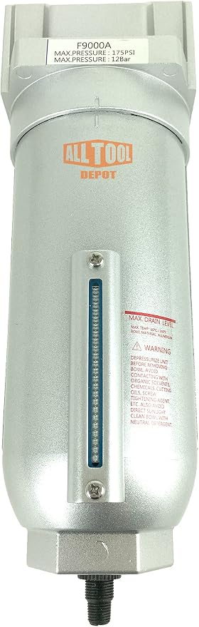 1" NPT SUPER DUTY Industrial Grade Particulate Filter/Water Trap by AllToolDepot