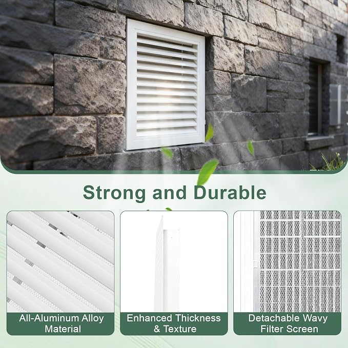 2-Pack Paintable Gable Vents - Image 3