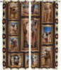 2 Panel Kitchen Cafe Curtains, Wildlife Camels Sunlight Filtering Nature Air by Hokiten