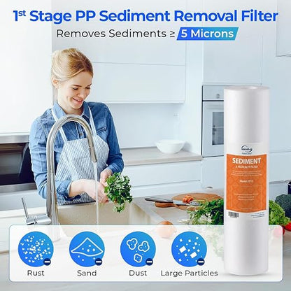 iSpring F9K NSF Certified 1-Year Reverse Osmosis Water Filter, Alkaline - Image 3