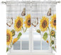 Yellow Sunflowers Swag Valances by Unknown