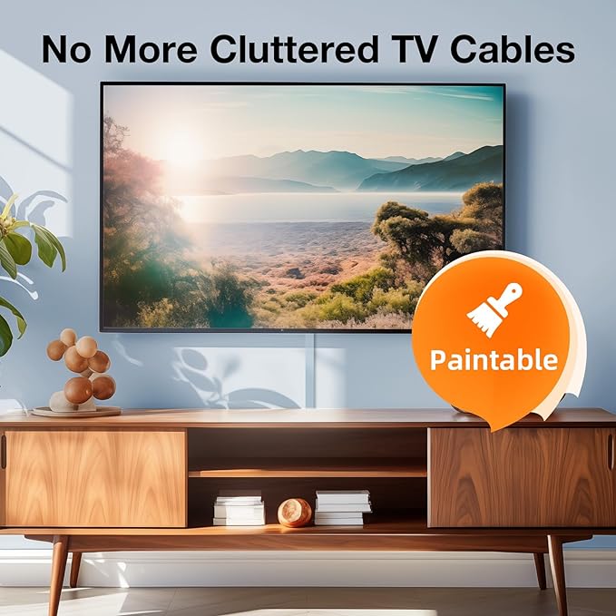 Delamu 157in Delamu Cord Hider Wall for Wall Mounted TV, Wire Hider Kit