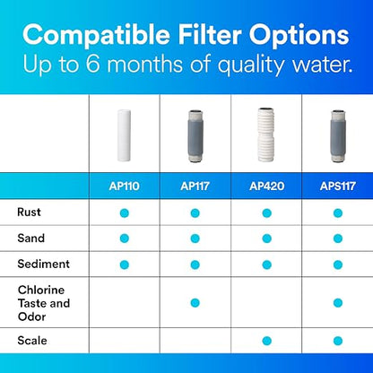 3M Aqua-Pure AP101T Whole House Transparent Water Filter Housing, Standard - Image 4