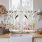 Easter Kitchen Tier Curtains 45 Inch Long 2 Panel Set, Rod Pocket Short Window by Unknown