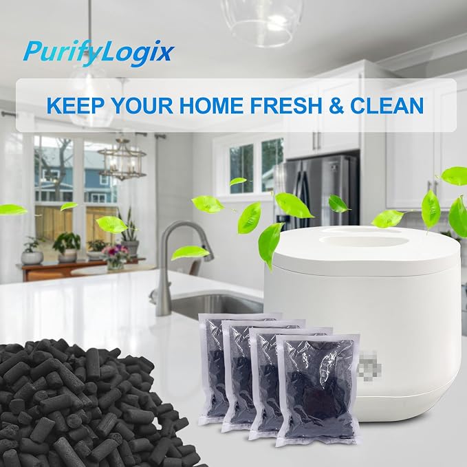 4 Pack Odor Absorbing Carbon Filter Refills - Image 5
