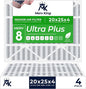 MervKing 20x25x4 Air Filter Actual Size: 19.88" x 24.88" x 4.31" MERV 8 MPR by MervKing