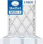 16x25x1 Air Filter MERV 8 TRION Air Bear Pleated HVAC Air Filters Replacement by Trion