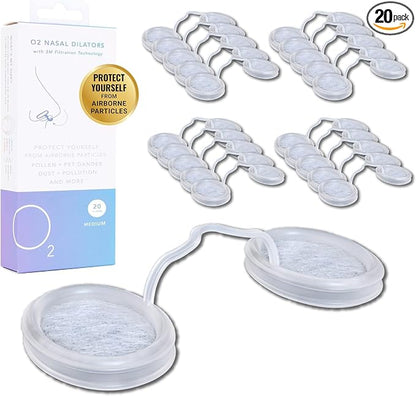 O2 Nose Filters with 3M Filtration by O2NasalDilators