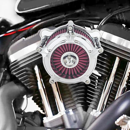HDBUBALUS Motorcycle CNC Spike Air Cleaner Air Filter Intake System Filter - Image 2