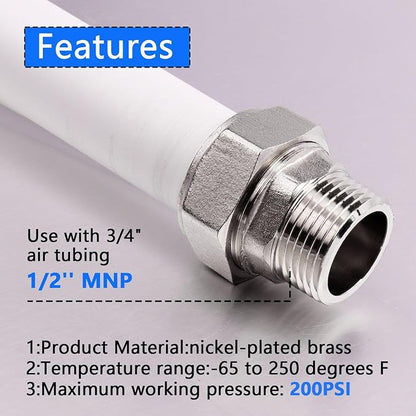 Air Line Fittings For Garage Shop Compressed Air Line Kit System, 3/4"Piping x - Image 4