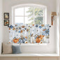 Fall Blue Maple Kitchen Tier Curtains 36 Inch Long 2 Panel Set, Rod Pocket Half by Unknown