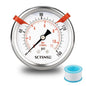 0 to 160 Psi Pressure Gauge, Glycerin Liquid Filled, 2.5 inch Dial, 1/4" NPT by SCTSNSR