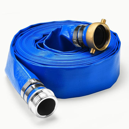 2" x 50 ft Discharge Hose for Swimming Pools, Heavy Duty PVC Lay Flat Water by Unknown