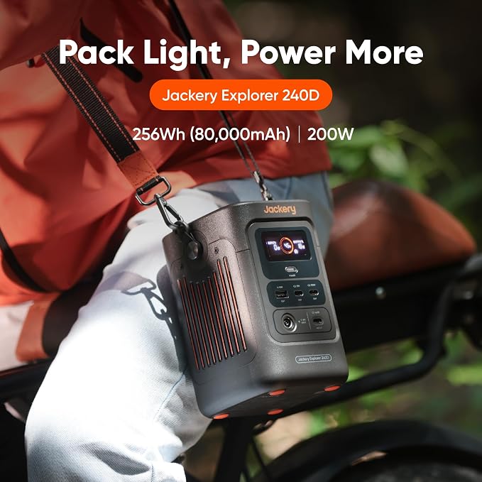 Jackery Explorer 240D Power Bank, LiFePO4 Battery 256Wh Portable Power Station - Image 8