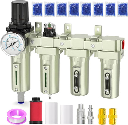 Industrial Grade 4-Stage Air Drying System, 1/2" NPT by BOGERDACK