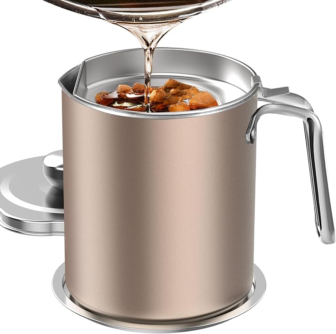Chihee Grease Container Stainless Steel Bacon Grease Saver by Chihee