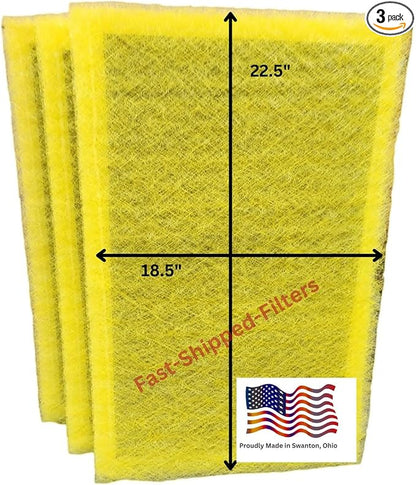Fast-Shipped-Filters 3 Pack 20x25 Replacement Filter Pads Compatible by Unknown