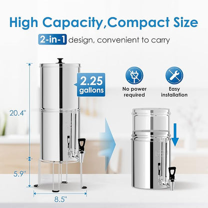 Waterdrop Water Filter System, NSF/ANSI 42&372 Standard, 2.25G Stainless-Steel - Image 6