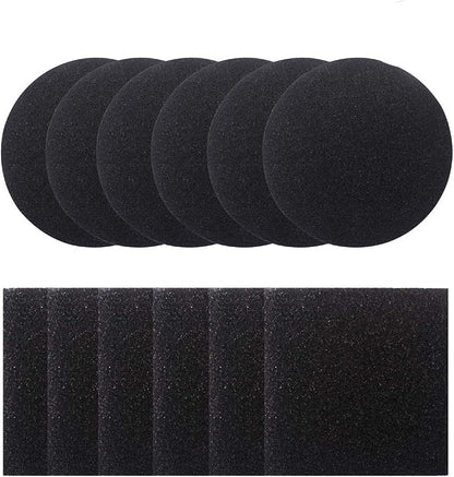 Compost Bin Filters, 12 Pieces Compost Pail Replacement Filters, 6 Round and 6 by Unknown