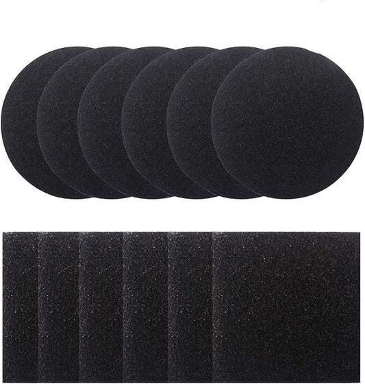 Compost Bin Filters, 12 Pieces Compost Pail Replacement Filters, 6 Round and 6 by Unknown