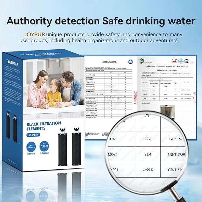 PBF-2-1 Black Purification Elements, NSF/ANSI 42&372 Certified fluoride Water - Image 5