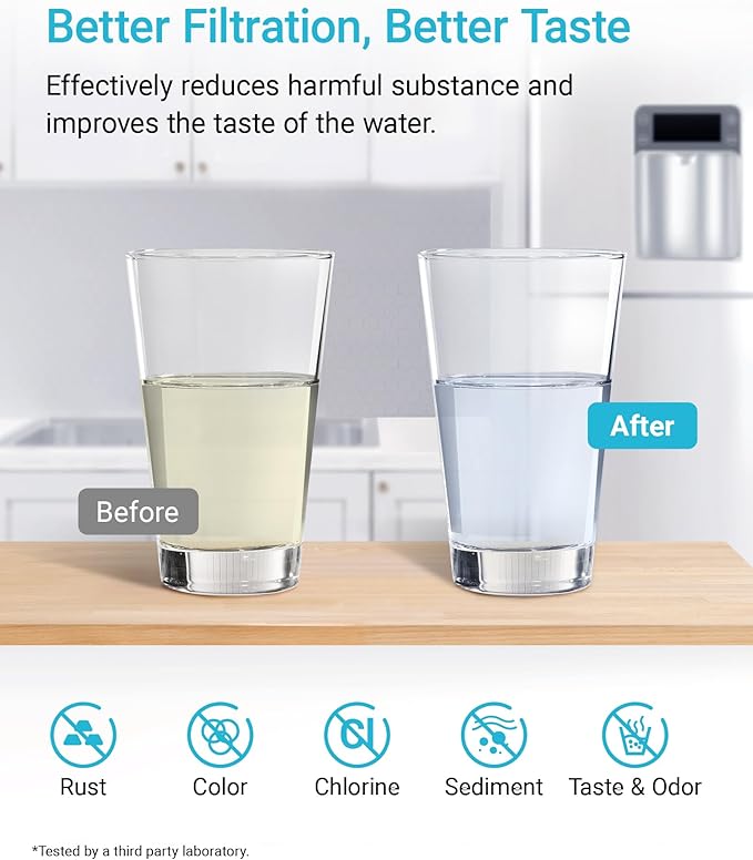 AQUACREST GXRTQR Inline Water Filter, NSF Certified, Compatible - Image 3