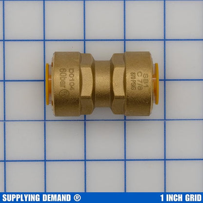 Supplying Demand SB1 7/8 Inch Quick Connect HVAC Brass Coupler Fitting - Image 2