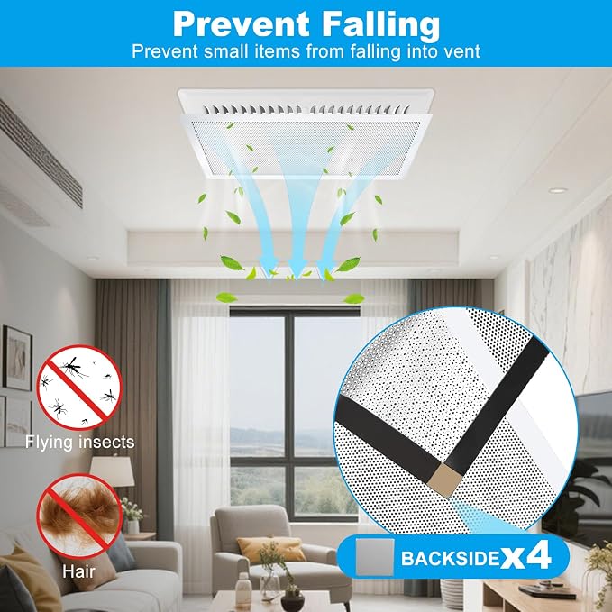 4-Pack 7"x11" White Powerful Magnetic Vent Covers - Image 4