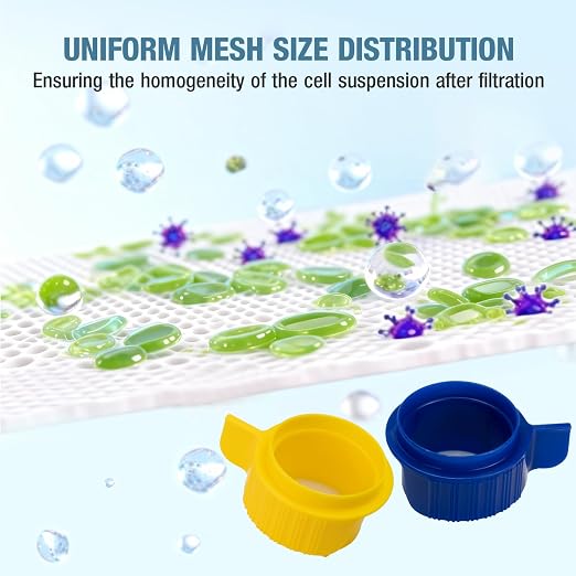 PEKYBIO 40um 70um 100um Cell Strainer Set, Stackable Handle Filter Screen - Image 7