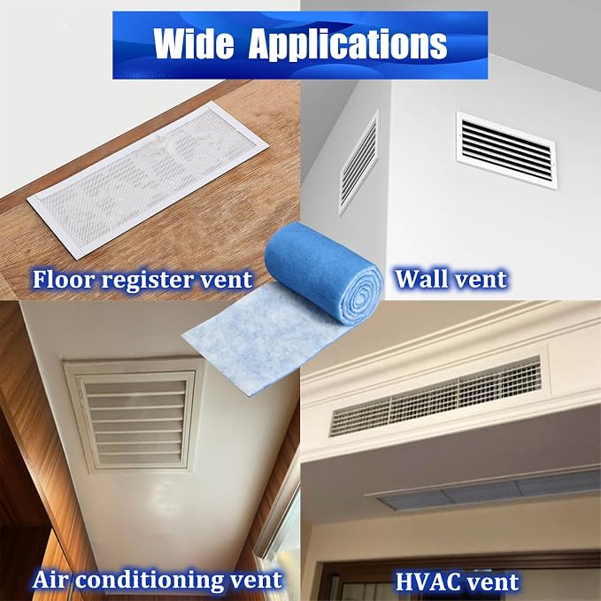 Air Vent Filters Roll, MERV 8 Triple Filtration Vent Filter Material - Image 5