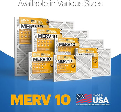BNX TruFilter 20x22x1 MERV 10 AC Furnace Air Filter - Image 8