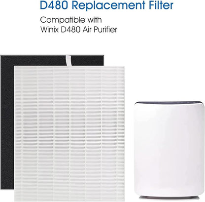 D480 True HEPA Replacement Filter D4, Compatible - Image 2