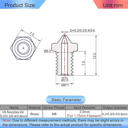 16Pcs V6 Nozzles kit Compatible - Image 5