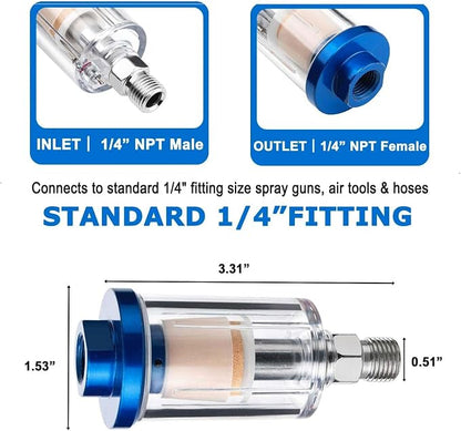 Air Compressor Moisture Separator Filter, - Image 3