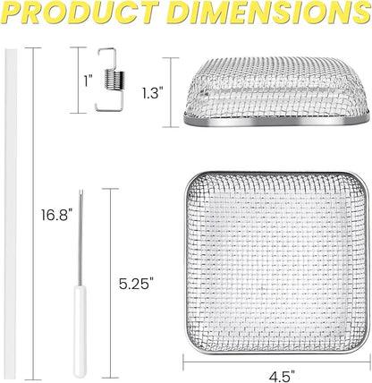 SheeChung RV Furnace Vent Screen, Flying Insect Screen Water Heater Cover - Image 2