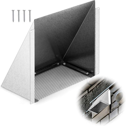8" x 8" White Galvanized Steel Vent Cover by Briwooody