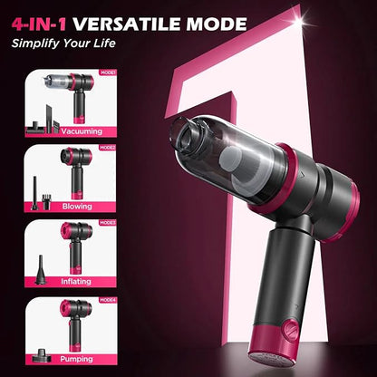 Handheld Car Vacuum with 15000PA Power, 4 in 1 Powerful Cordless Vacuum Cleaner - Image 3