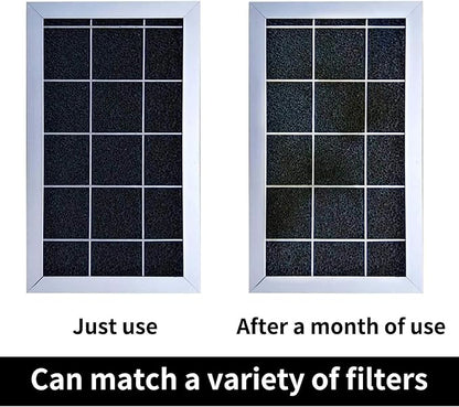 Cut-to-Fit Activated Carbon Filter Sheet Charcoal Air Vent Filters Pad Black - Image 7