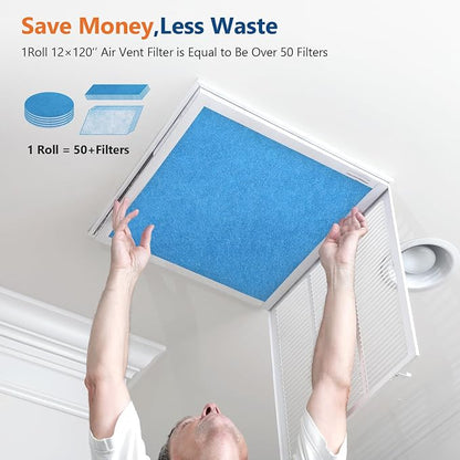 Torjim 12" x 120" MERV 8 Air Vent Filter, Easy Cut to Fit Air Vent Filter - Image 6