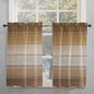 Vintage Brown Gradient Wood Grain Window Valance Curtains, Farmhouse Wood Barn by IDOWMAT