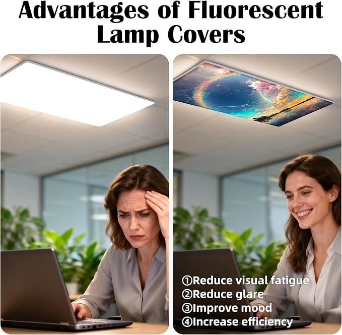 4 Pcs Fluorescent Light Covers - Image 4